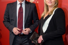 VIENNA, AUSTRIA - MARCH 19: Georg Feldmann and Susanne Michl attend Karl Spiehs 85th birthday celebration on March 19, 2016 in Vienna, Austria. (Photo by Chris Hofer/Getty Images) *** Local Caption *** Susanne Michl