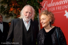 VIENNA, AUSTRIA - MARCH 19: Karl Merkatz and his wife Martha attend Karl Spiehs 85th birthday celebration on March 19, 2016 in Vienna, Austria. (Photo by Chris Hofer/Getty Images)