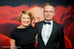 VIENNA, AUSTRIA - MARCH 19: ​Elke Winkens and Bert Ortner attend Karl Spiehs 85th birthday celebration on March 19, 2016 in Vienna, Austria. (Photo by Chris Hofer/Getty Images)