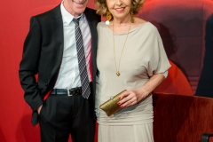 VIENNA, AUSTRIA - MARCH 19: Bernd Schadewald and Michaela May attend Karl Spiehs 85th birthday celebration on March 19, 2016 in Vienna, Austria. (Photo by Chris Hofer/Getty Images)