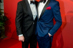 VIENNA, AUSTRIA - MARCH 19: Simon Schwarz and his son Samuel Schwarz attend Karl Spiehs 85th birthday celebration on March 19, 2016 in Vienna, Austria. (Photo by Chris Hofer/Getty Images)
