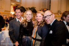 VIENNA, AUSTRIA - MARCH 19:  Gregor Bloeb, Nina Proll, Ulrike Beimpold and Simon Schwarz attend Karl Spiehs 85th birthday celebration on March 19, 2016 in Vienna, Austria.  (Photo by Chris Hofer/Getty Images)