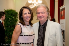 VIENNA, AUSTRIA - MARCH 19:  Vera Russwurm with her husband Peter Hofbauer  attend Karl Spiehs 85th birthday celebration on March 19, 2016 in Vienna, Austria.  (Photo by Chris Hofer/Getty Images)