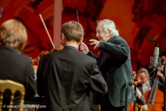 VIENNA, AUSTRIA - MARCH 19:  Otto Schenk conducts the Wiener Kammerorchester as a surprise at Karl Spiehs 85th birthday celebration on March 19, 2016 in Vienna, Austria.  (Photo by Chris Hofer/Getty Images)