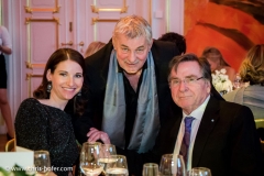 VIENNA, AUSTRIA - MARCH 19: Sophie Wepper, Heinz Hoenig and Elmar Wepper attend Karl Spiehs 85th birthday celebration on March 19, 2016 in Vienna, Austria.  (Photo by Chris Hofer/Getty Images) *** Local Caption *** Sophie Wepper; Heinz Hoenig; Elmar Wepper