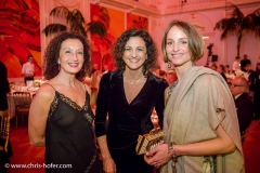 VIENNA, AUSTRIA - MARCH 19:  ​
Kostanze Breitenebner, Margot Graf and Lara Joy Koerner attend Karl Spiehs 85th birthday celebration on March 19, 2016 in Vienna, Austria.  (Photo by Chris Hofer/Getty Images)