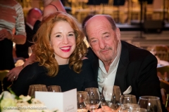 VIENNA, AUSTRIA - MARCH 19:  Ralph Siegel with Larissa attend Karl Spiehs 85th birthday celebration on March 19, 2016 in Vienna, Austria.  (Photo by Chris Hofer/Getty Images)