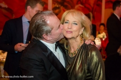 VIENNA, AUSTRIA - MARCH 19:  Fritz Wepper and Dagmar Koller attend Karl Spiehs 85th birthday celebration on March 19, 2016 in Vienna, Austria.  (Photo by Chris Hofer/Getty Images)