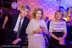 VIENNA, AUSTRIA - MARCH 19:  Bernd Schadewald, Michaela May and Jutta Speidel attend Karl Spiehs 85th birthday celebration on March 19, 2016 in Vienna, Austria.  (Photo by Chris Hofer/Getty Images)