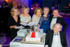 VIENNA, AUSTRIA - MARCH 19:  ​
Andrea L'Arronge, Jutta Speidel, Michaela May, Angelika Spiehs and Fritz Wepper attend Karl Spiehs 85th birthday celebration on March 19, 2016 in Vienna, Austria.  (Photo by Chris Hofer/Getty Images)