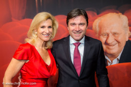 VIENNA, AUSTRIA - MARCH 19: Gudula von Eysmondt and entourage attend Karl Spiehs 85th birthday celebration on March 19, 2016 in Vienna, Austria. (Photo by Chris Hofer/Getty Images)