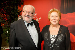 VIENNA, AUSTRIA - MARCH 19: Felix Dvorak and his wife Elisabeth attend Karl Spiehs 85th birthday celebration on March 19, 2016 in Vienna, Austria. (Photo by Chris Hofer/Getty Images)