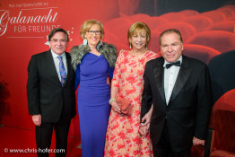 VIENNA, AUSTRIA - MARCH 19: Elmar Wepper, Fritz Wepper and there wifes attend Karl Spiehs 85th birthday celebration on March 19, 2016 in Vienna, Austria. (Photo by Chris Hofer/Getty Images)