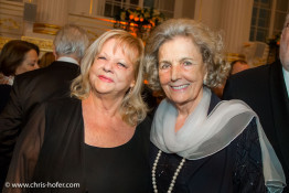 VIENNA, AUSTRIA - MARCH 19: Marianne Mendt and Inge Unzeitig attend Karl Spiehs 85th birthday celebration on March 19, 2016 in Vienna, Austria. (Photo by Chris Hofer/Getty Images)