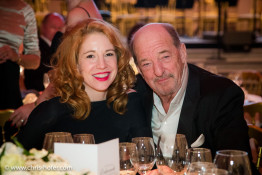 VIENNA, AUSTRIA - MARCH 19: Ralph Siegel with Larissa attend Karl Spiehs 85th birthday celebration on March 19, 2016 in Vienna, Austria. (Photo by Chris Hofer/Getty Images)