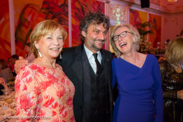 VIENNA, AUSTRIA - MARCH 19: Angela Wepper, Jonas Kaufmann and Anita Wepper attend Karl Spiehs 85th birthday celebration on March 19, 2016 in Vienna, Austria. (Photo by Chris Hofer/Getty Images)