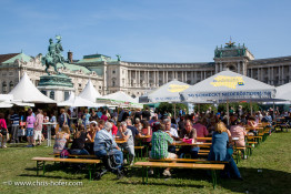 Bundespräsident Dr. Heinz Fischer besucht das Fest Waldviertelpur am Heldenplatz Wien 26.08.2015 Foto: Chris Hofer