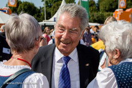 Bundespräsident Dr. Heinz Fischer besucht das Fest Waldviertelpur am Heldenplatz Wien 26.08.2015 Foto: Chris Hofer