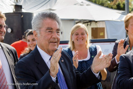 Bundespräsident Dr. Heinz Fischer besucht das Fest Waldviertelpur am Heldenplatz Wien 26.08.2015 Foto: Chris Hofer