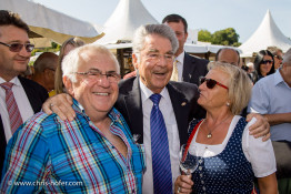 Bundespräsident Dr. Heinz Fischer besucht das Fest Waldviertelpur am Heldenplatz Wien 26.08.2015 Foto: Chris Hofer