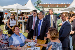 Bundespräsident Dr. Heinz Fischer besucht das Fest Waldviertelpur am Heldenplatz Wien 26.08.2015 Foto: Chris Hofer