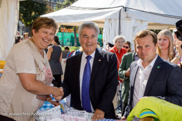 Bundespräsident Dr. Heinz Fischer besucht das Fest Waldviertelpur am Heldenplatz Wien 26.08.2015 Foto: Chris Hofer