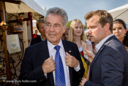 Bundespräsident Dr. Heinz Fischer besucht das Fest Waldviertelpur am Heldenplatz Wien 26.08.2015 Foto: Chris Hofer