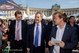 Bundespräsident Dr. Heinz Fischer besucht das Fest Waldviertelpur am Heldenplatz Wien 26.08.2015 Foto: Chris Hofer