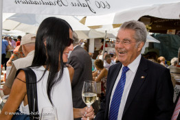 Bundespräsident Dr. Heinz Fischer besucht das Fest Waldviertelpur am Heldenplatz Wien 26.08.2015 Foto: Chris Hofer