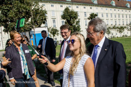 Bundespräsident Dr. Heinz Fischer besucht das Fest Waldviertelpur am Heldenplatz Wien 26.08.2015 Foto: Chris Hofer