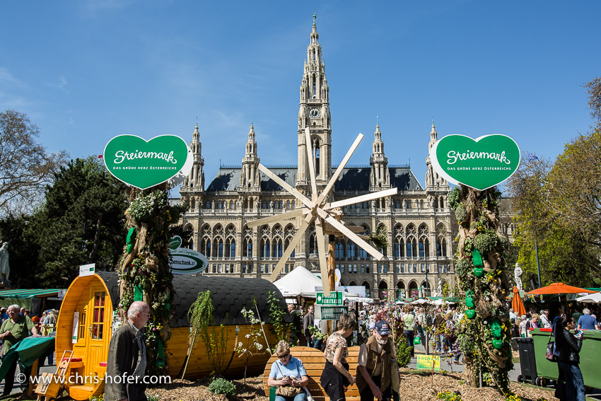 Steiermark-Dorf Rathausplatz, Fotograf Wien